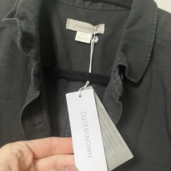 NWT Outerknown Black Jumpsuit Womens XS Utility One Piece - Picture 4 of 11